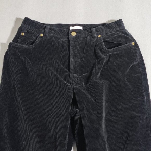 VTG Jones New York Sport corduroy pants women's sz 12 black colour curvy baggy - Picture 2 of 11